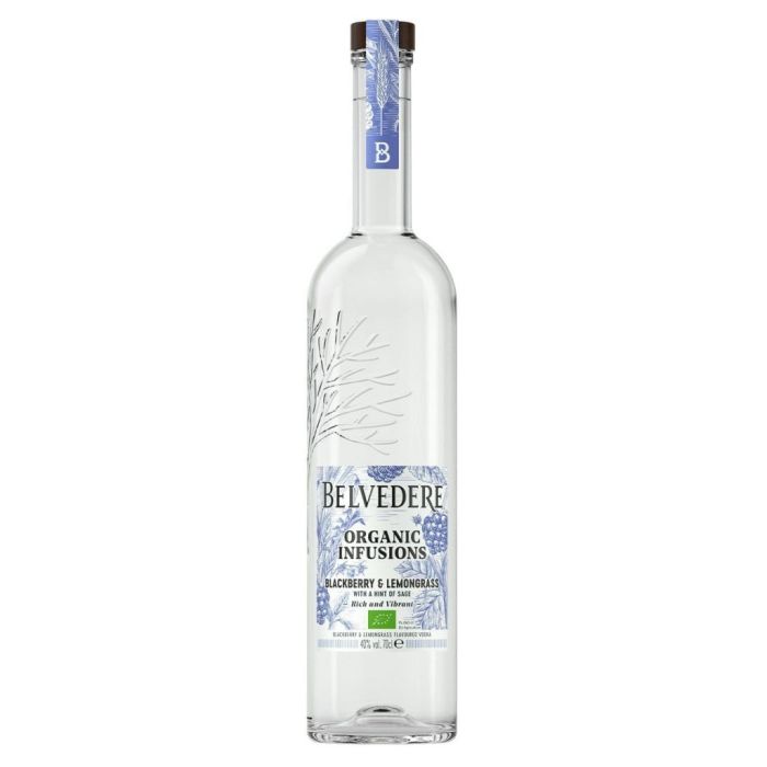 Belvedere Vodka Organic Infusions Blackberry & Lemongrass 0.7L Belvedere Vodka Organic Infusions Blackberry & Lemongrass 0.7L