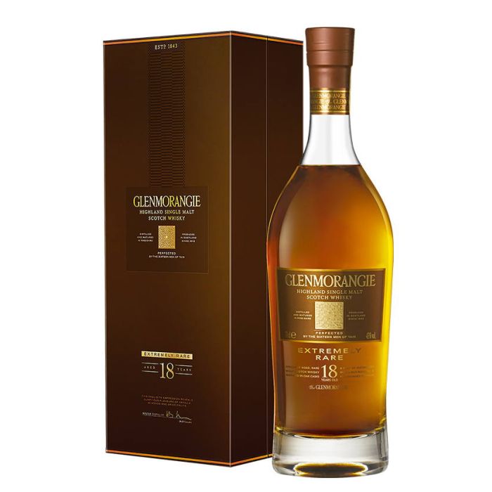 Glenmorangie Single Malt Whisky 18 YO Extremly Rare 0.7L Glenmorangie Single Malt Whisky 18 YO Extremly Rare 0.7L