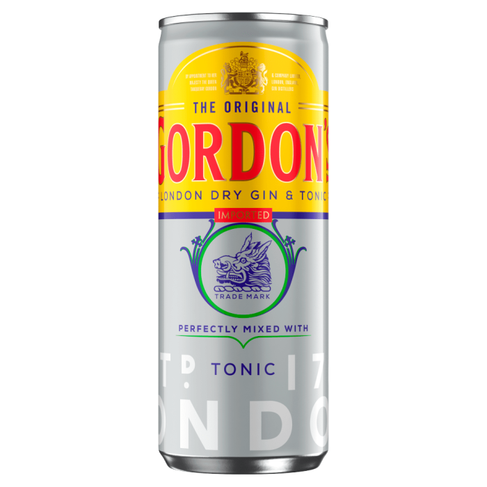 Gordon’s Gin & Tonic 0.25l 4 Bucati x 0.25L Gordon’s Gin & Tonic 0.25l 4 Bucati x 0.25L