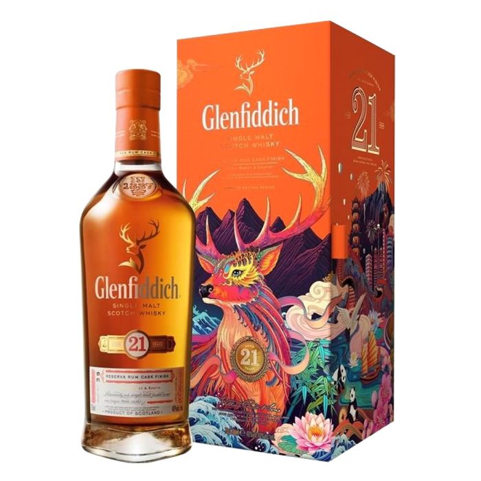 Glenfiddich 21 YO Single Malt Whisky Gran Reserve Chinese NY Edition 0.7L Glenfiddich 21 YO Single Malt Whisky Gran Reserve Chinese NY Edition 0.7L