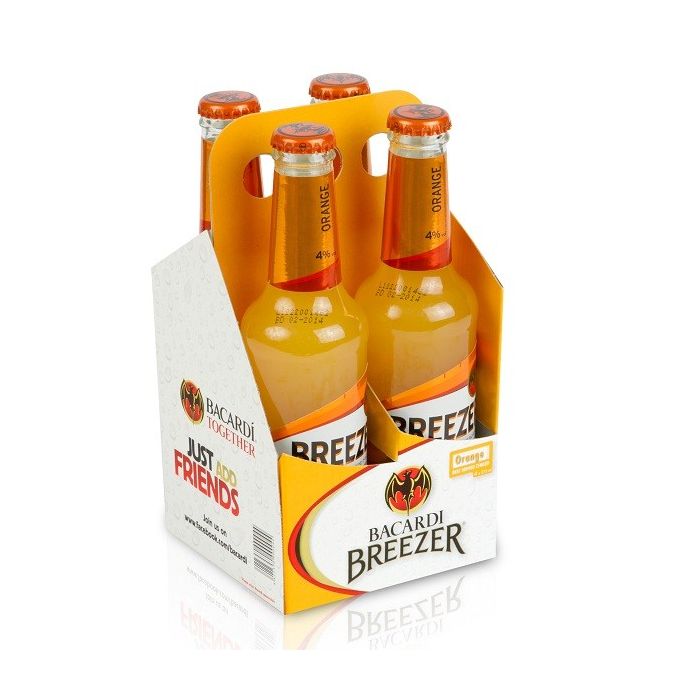 Bacardi Rom Breezer Orange 4 Bucati X 275ML Bacardi Rom Breezer Orange 4 Bucati X 275ML