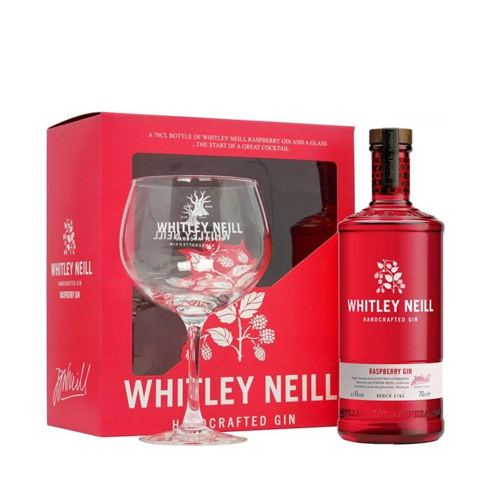 Whitley Neill Gin Raspberry 0.7L  1 Pahar