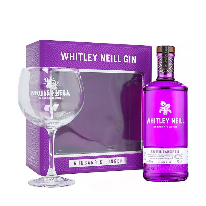 Whitley Neill Gin Rhubarb & Ginger 0.7L 1 Pahar Whitley Neill Gin Rhubarb & Ginger 0.7L 1 Pahar