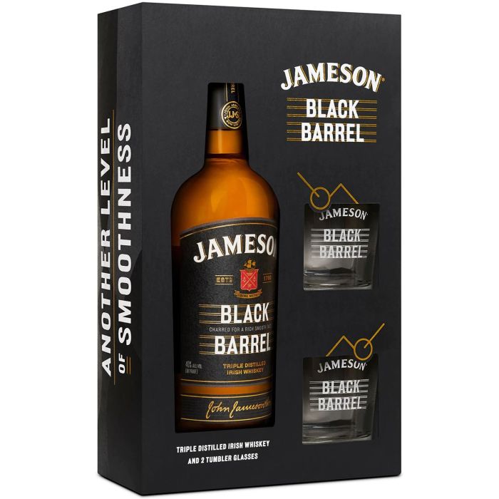 Jameson Whisky Black Barrel 0.7L + 2 Pahare Jameson Whisky Black Barrel 0.7L + 2 Pahare