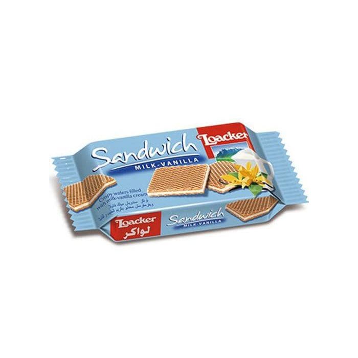Loacker sandwich lapte vanilie 25 gr Loacker sandwich lapte vanilie 25 gr