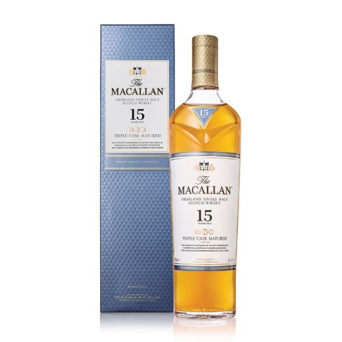 Macallan 15 Yo Triple Cask Matured Single Malt Whisky 0.7L