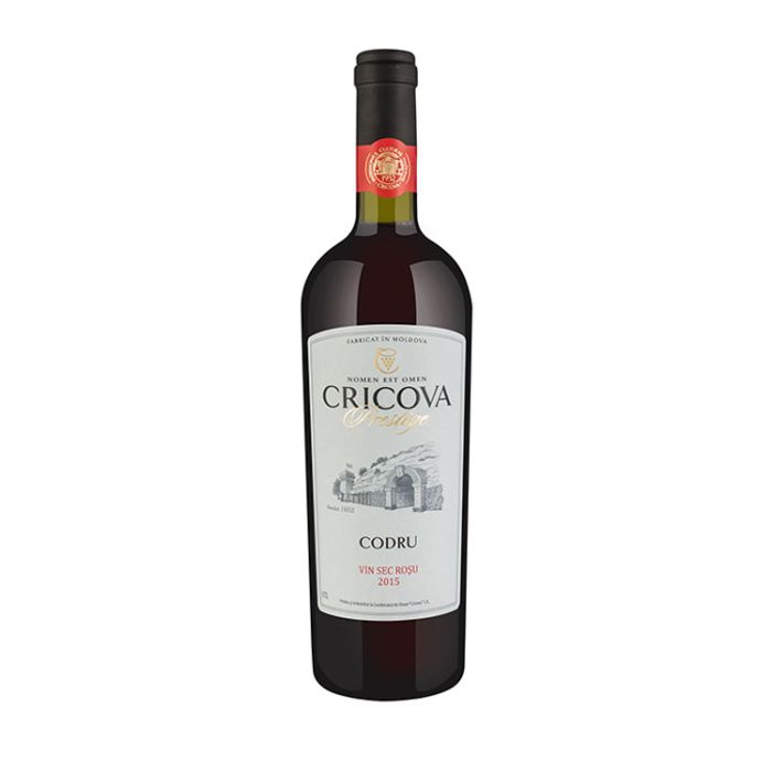 Cricova Vin Rosu Sec Prestige Codru 0.75L