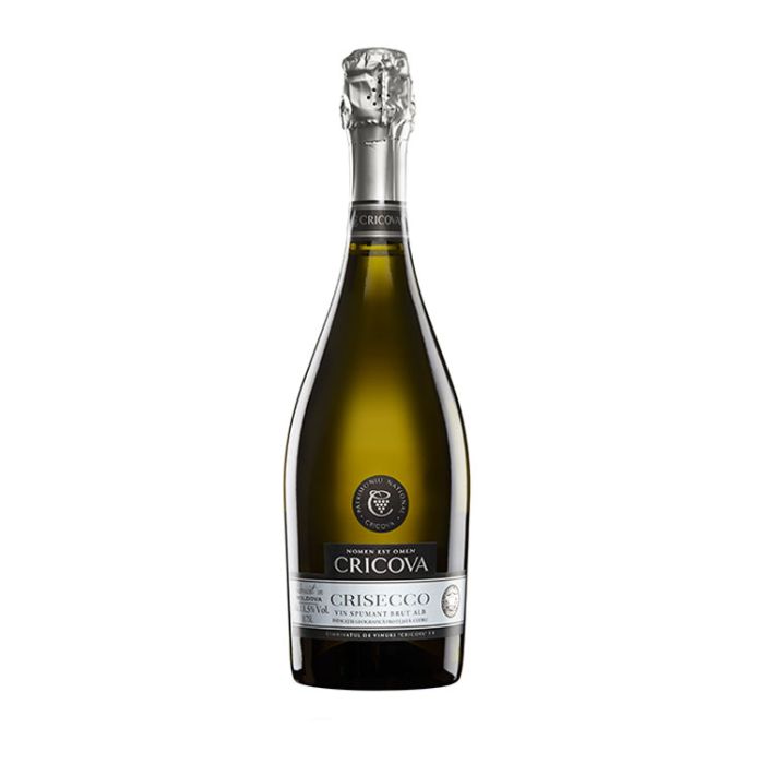 Cricova Vin Spumant Crisecco Alb Brut 0.75L Cricova Vin Spumant Crisecco Alb Brut 0.75L