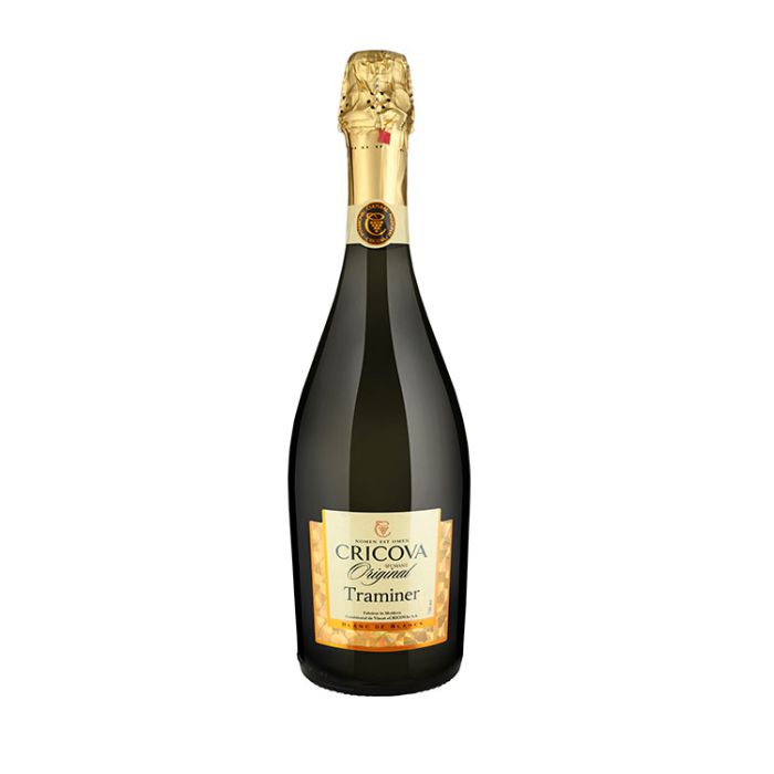 Cricova Traminer Vin Spumant Alb Demisec 0.75L
