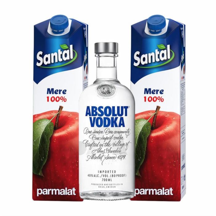 Pachet Absolut Vodka Apple Screwdriver