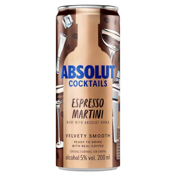 Absolut Espresso Martini 4 Bucati X 0.2L