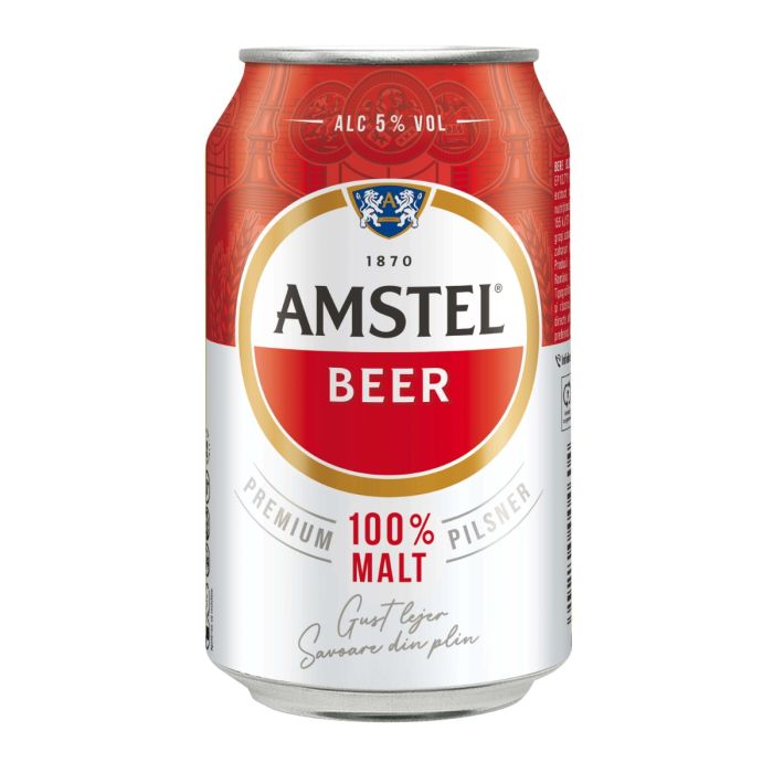 Bere Amstel Doza 0.33L X 6 Bucati Bere Amstel Doza 0.33L X 6 Bucati
