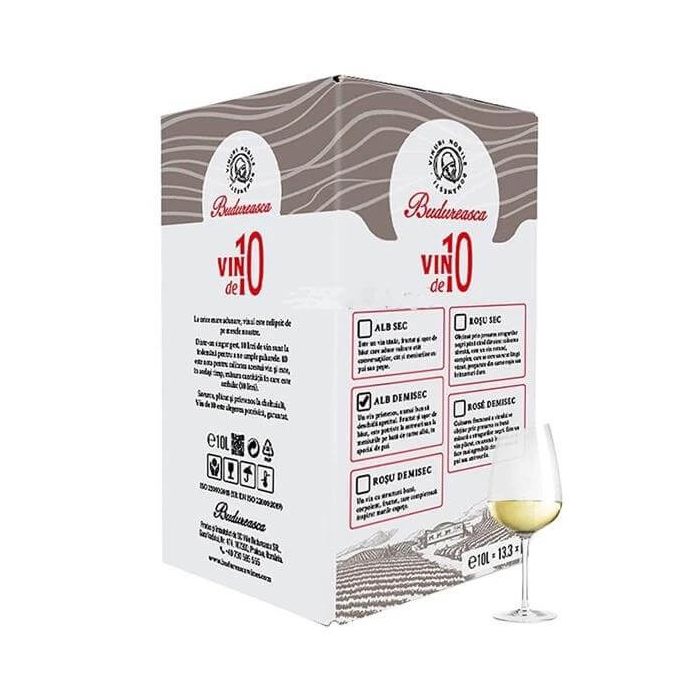 Budureasca Vin Alb Demisec BIB 10L Budureasca Vin Alb Demisec BIB 10L