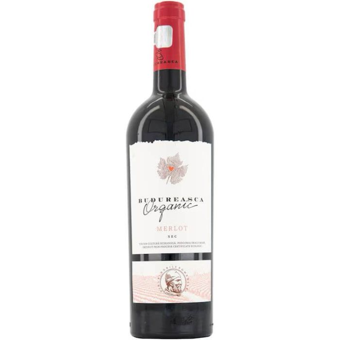 Budureasca Vin Rosu Organic Merlot 0.75L