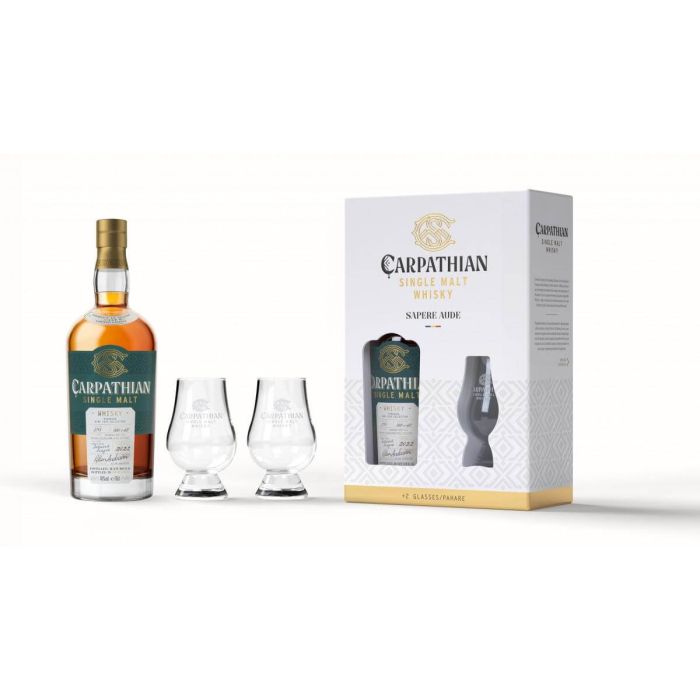 Carpathian Single Malt Whisky Feteasca Neagra 2 Pahare 0.7L