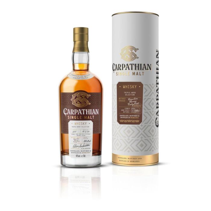 Carpathian Single Malt Whisky Triple Wood Collection Bourbon , Oloroso , Ruby Port 0.7L
