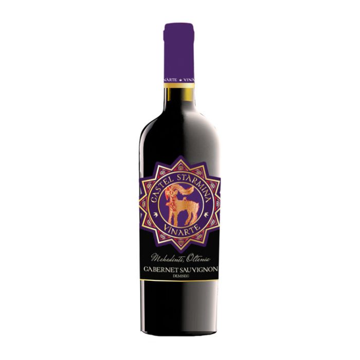 Vinarte Castel Stârmina Vin Rosu Cabernet Sauvignon Demi Sec 0.75L
