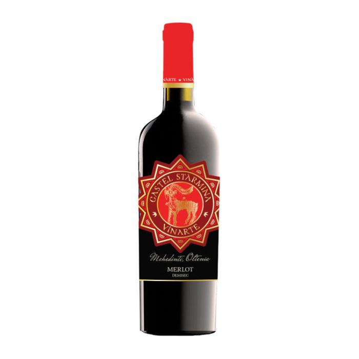Vinarte Castel Stârmina Vin Rosu Merlot 0.75L Vinarte Castel Stârmina Vin Rosu Merlot 0.75L