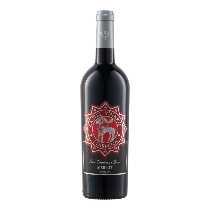Vinarte Castel Stârmina Vin Rosu Merlot 0.75L