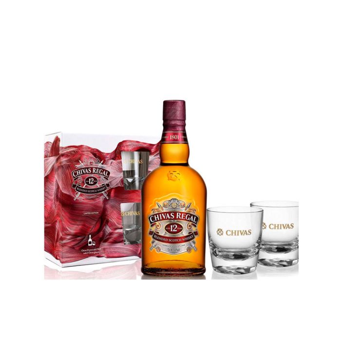 Chivas Regal Whisky 12YO 0.7L 2 Pahare Chivas Regal Whisky 12YO 0.7L 2 Pahare