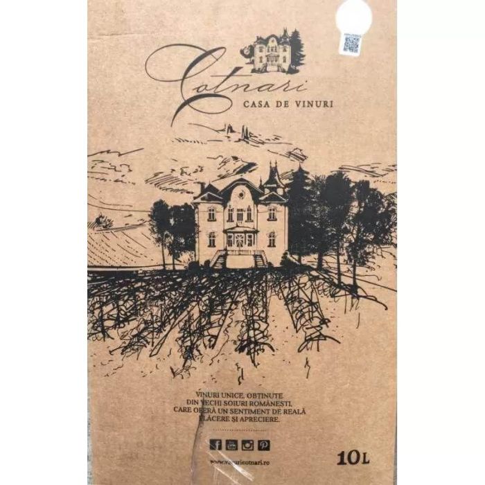Cotnari Vin Rosu Demisec Feteasca Neagra BIB 10L 