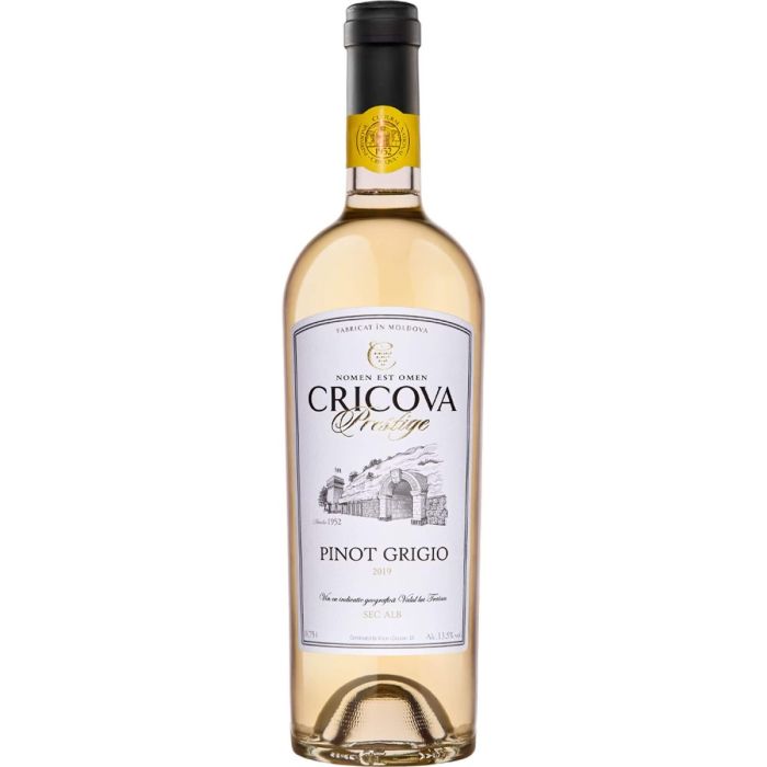Cricova Vin Alb Sec Prestige Pinot Grigio 0.75L Cricova Vin Alb Sec Prestige Pinot Grigio 0.75L