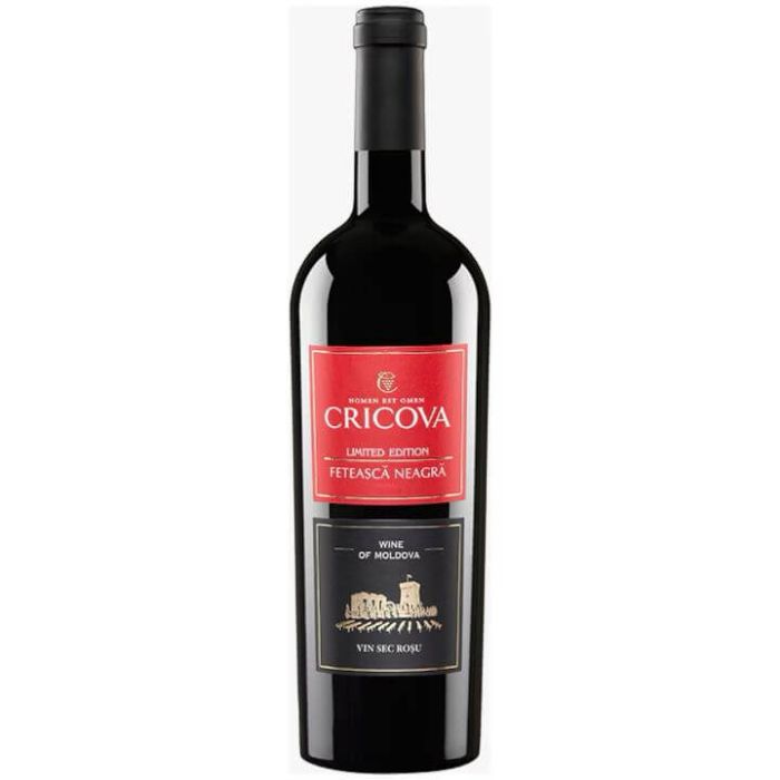 Cricova Vin Rosu Sec Feteasca Neagra Editie Limitata 0.75L 
