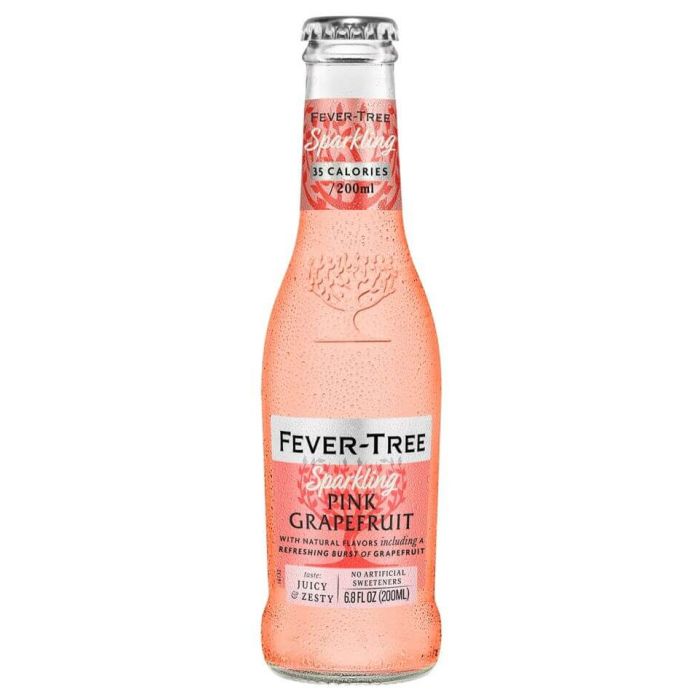 Fever Tree Pink Grapefruit Tonic Water 0.2L X 6 Bucati Fever Tree Pink Grapefruit Tonic Water 0.2L X 6 Bucati