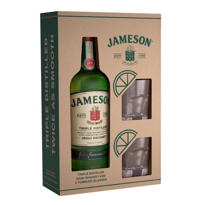 Jameson Irish Whisky 0.7L 2 Pahare