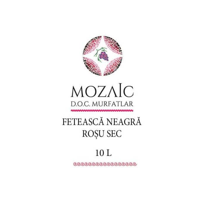Jidvei Vin Rosu Sec Mozaic Feteasca Neagra BIB 10L