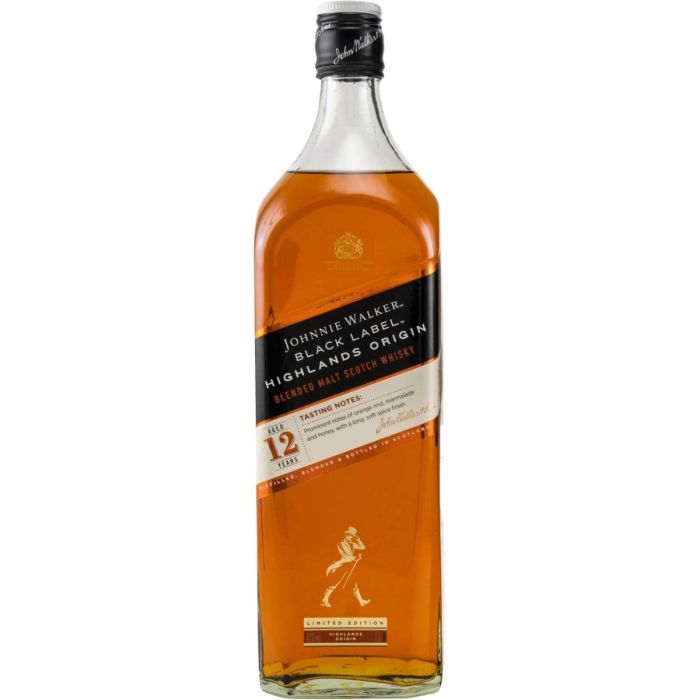 Johnnie Walker Whisky Black Label 12 YO 1L
