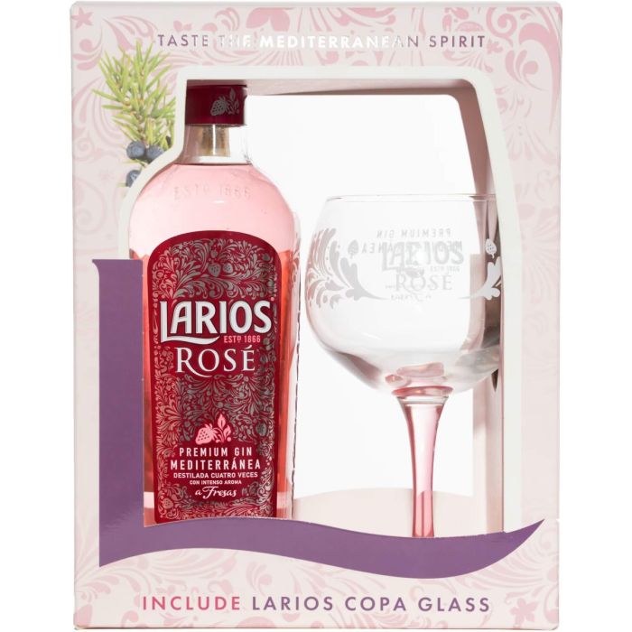 Larios Rose Gin 0.7L 1 Pahar Larios Rose Gin 0.7L 1 Pahar