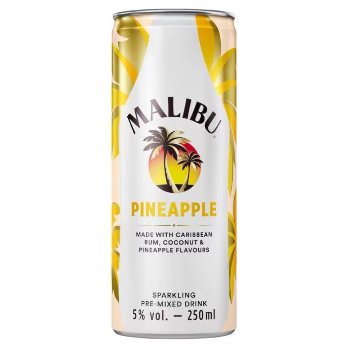 Malibu Pineapple 4 Bucati X 0.25L Malibu Pineapple 4 Bucati X 0.25L