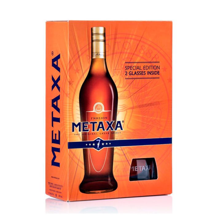 Metaxa Brandy 7 Stele 0.7L 2 Pahare Metaxa Brandy 7 Stele 0.7L 2 Pahare