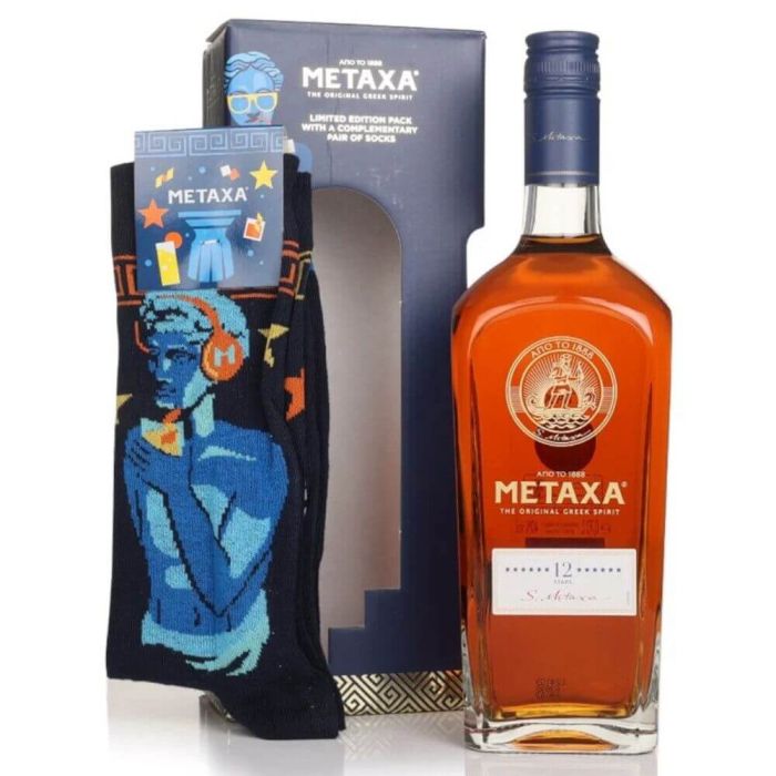 Metaxa Brandy 12 Stele 0.7L + 1 Pereche Sosete
