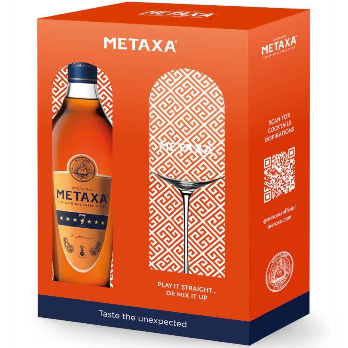 Metaxa Brandy 7 Stele 1 Pahar 0.7L Metaxa Brandy 7 Stele 1 Pahar 0.7L