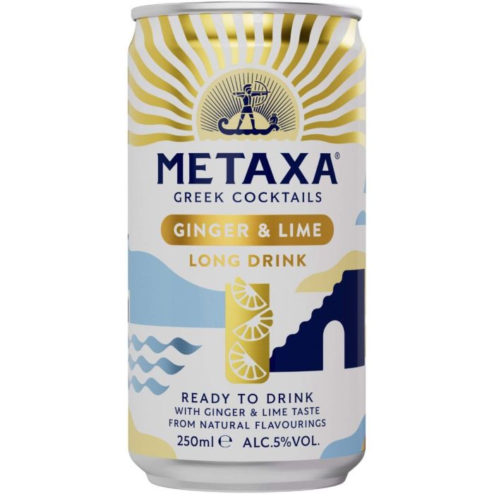 Metaxa Ginger & Lime RTD 6 Bucati X 0.25L 