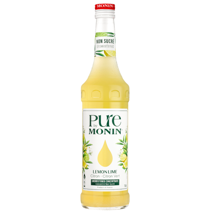 Pure By Monin Sirop Lemon Lime  Fara Zahar 0.7l 