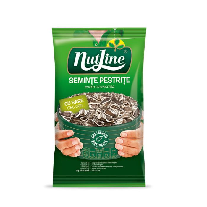 Nutline Seminte Floarea Soarelui Pestrite Sarate 10 Bucati X 100GR Nutline Seminte Floarea Soarelui Pestrite Sarate 10 Bucati X 100GR