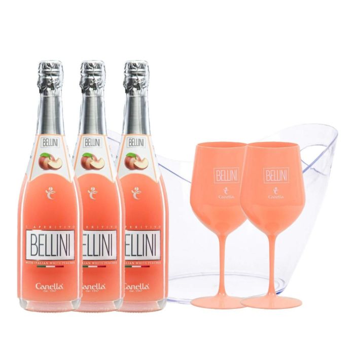 Pachet Bellini Canella Aperitiv Summer Kit 1 Frapiera si 2 Pahare Pachet Bellini Canella Aperitiv Summer Kit 1 Frapiera si 2 Pahare
