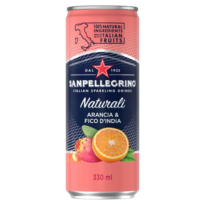 San Pellegrino Arancia & Fico Dindia 6 Bucati X 0.33L San Pellegrino Arancia & Fico Dindia 6 Bucati X 0.33L