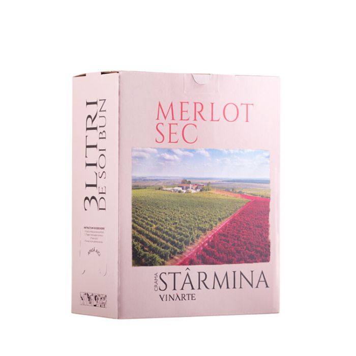 Vinarte Starmina Vin Rosu Merlot BIB 3L