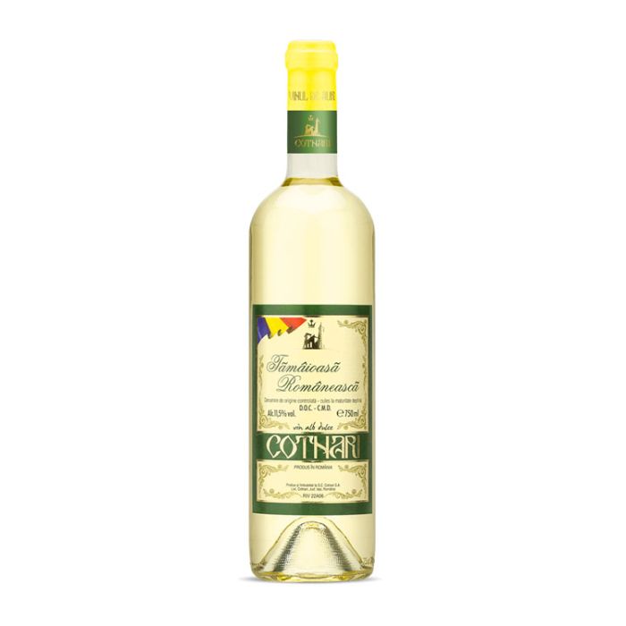 Cotnari Tradiții Tamaioasa Romaneasca Vin Alb Dulce 0.75L