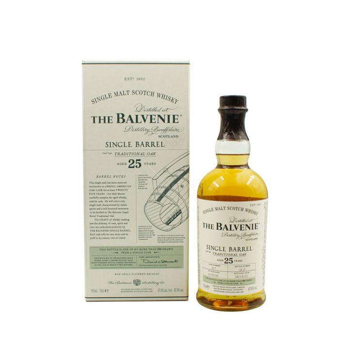 Balvenie 25YO Single Malt Whisky 0.7L
