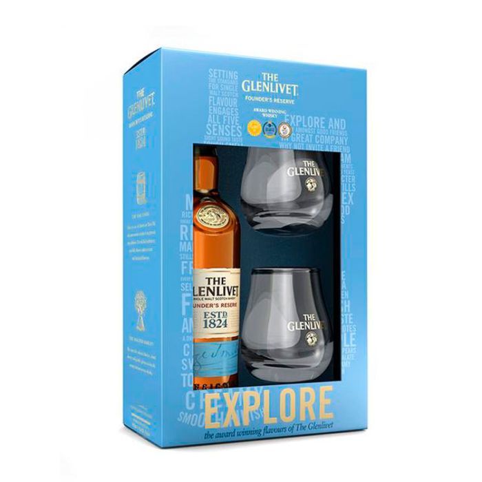 Glenlivet Founders Reserve Single Malt Whisky 0.7L 2 Pahare