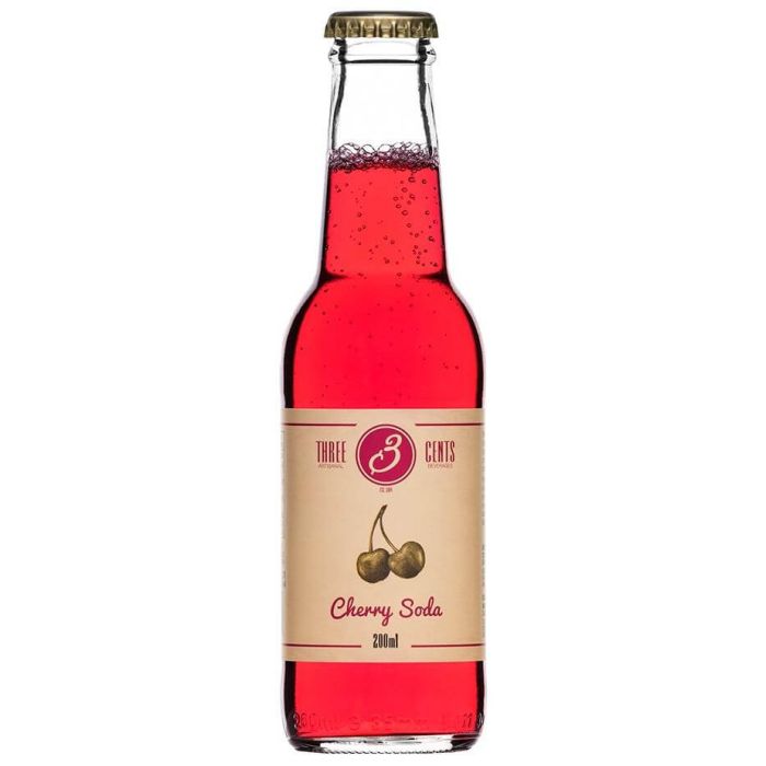 Three Cents Cherry Soda 4 Bucati X 0.2L Three Cents Cherry Soda 4 Bucati X 0.2L
