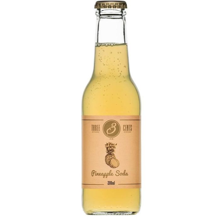 Three Cents Pineapple Soda 4 Bucati X 0.2L Three Cents Pineapple Soda 4 Bucati X 0.2L
