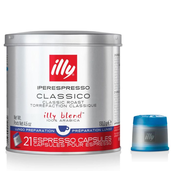 Illy Cafea 21 Capsule Iperespresso Lungo 130.2 GR Illy Cafea 21 Capsule Iperespresso Lungo 130.2 GR