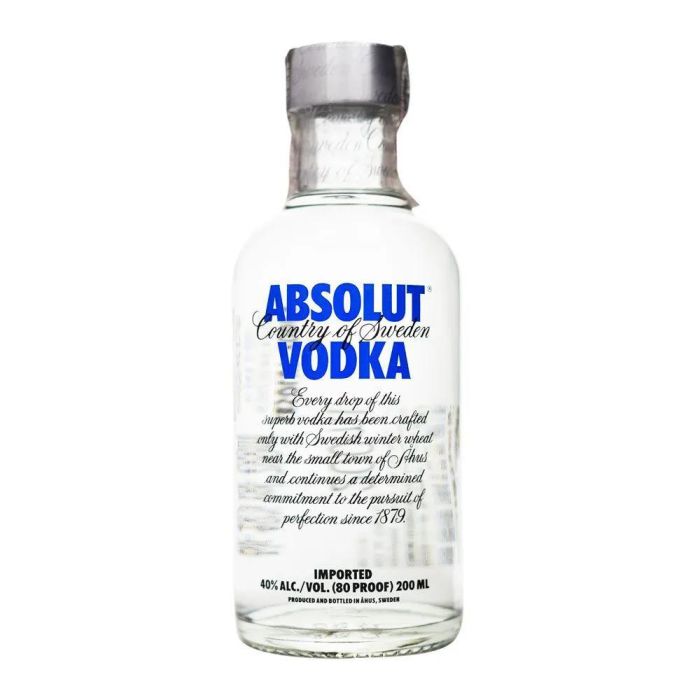 Absolut Blue Vodka 0.2L Absolut Blue Vodka 0.2L