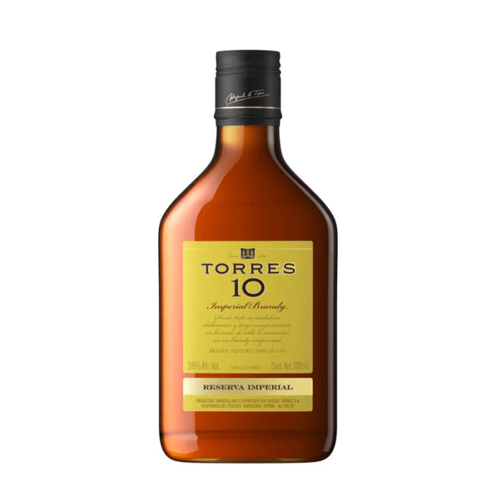 Torres Brandy 10 Reserva Imperial 0.2L Torres Brandy 10 Reserva Imperial 0.2L